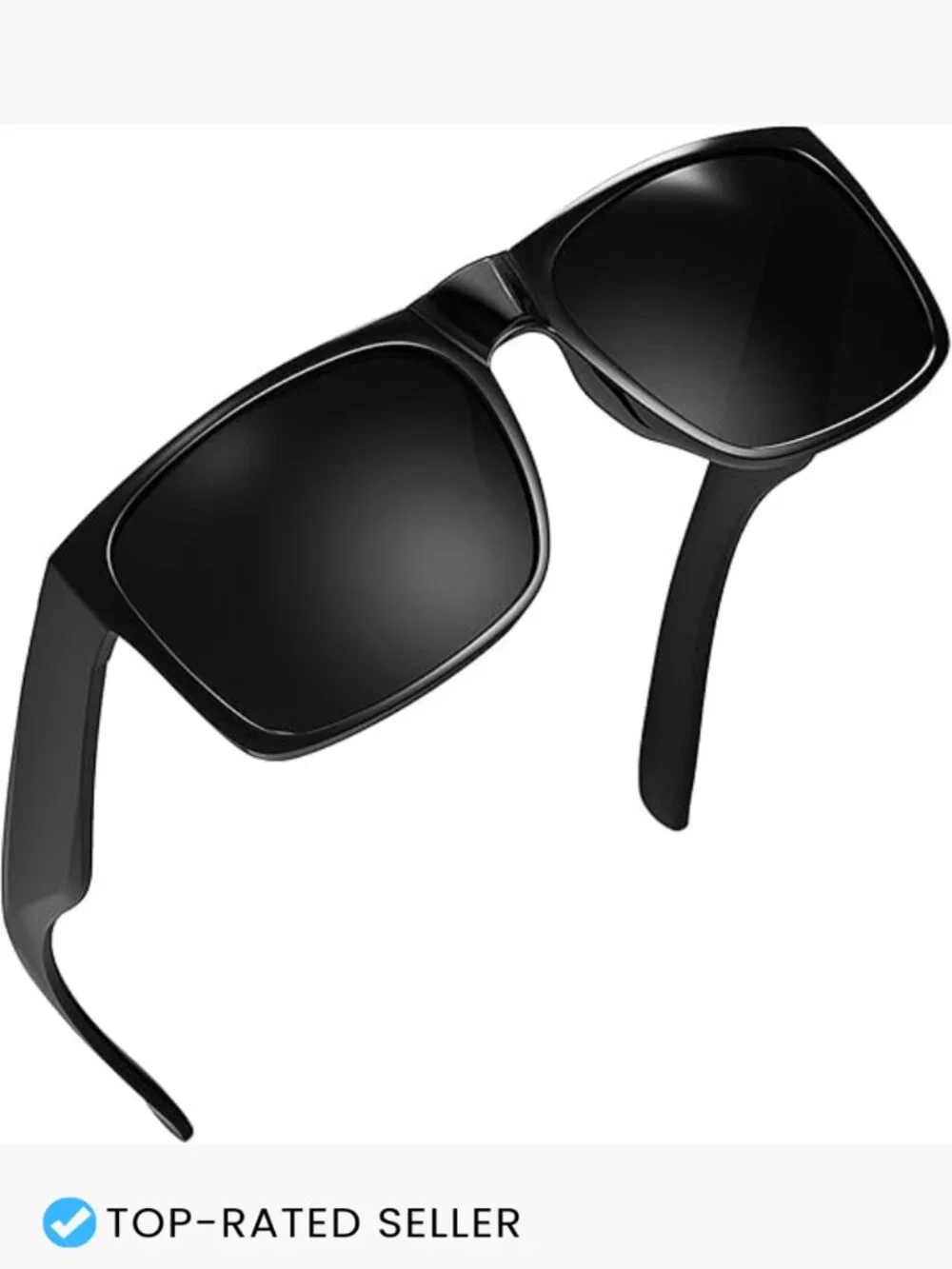 XL Wide Square Sunglasses Oversized Frame Ultra Dark Lens Men Accessories